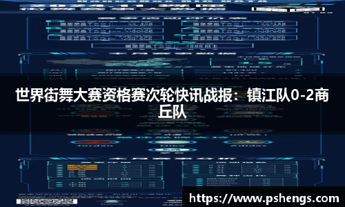 世界街舞大赛资格赛次轮快讯战报：镇江队0-2商丘队